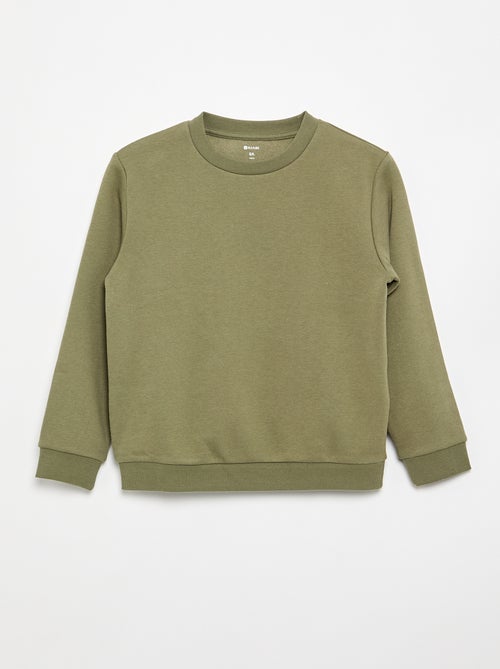 Sudadera de felpa perchada lisa - Kiabi