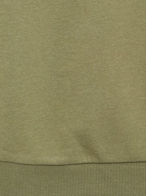 Sudadera de felpa perchada lisa - Kiabi