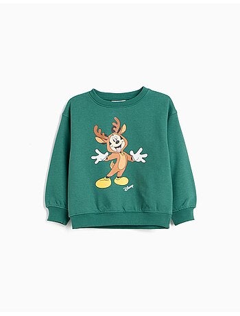 Sudadera de felpa perchada « mickey » © disney, mo fashion