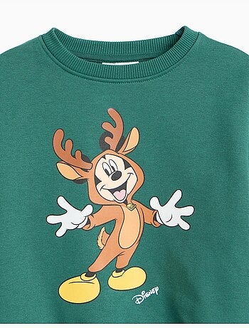 Sudadera de felpa perchada « mickey » © disney, mo fashion