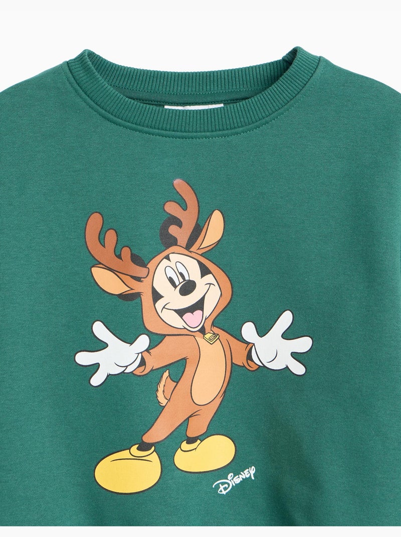 Sudadera de felpa perchada « mickey » © disney, mo fashion Verde - Kiabi