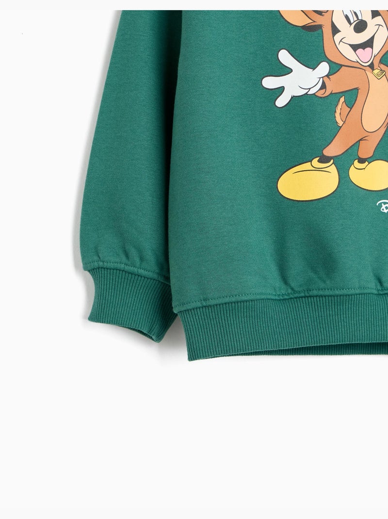 Sudadera de felpa perchada « mickey » © disney, mo fashion Verde - Kiabi