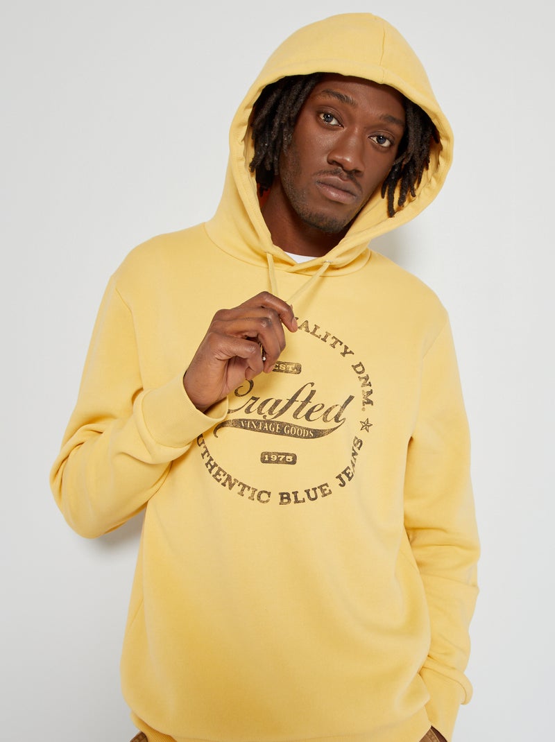 Sudadera de felpa 'Produkt' AMARILLO - Kiabi