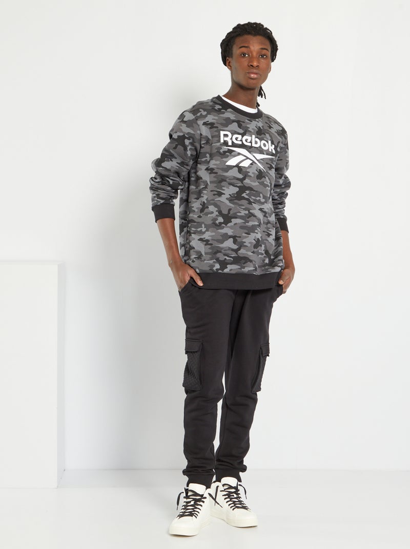 Sudadera de felpa 'Reebok' NEGRO - Kiabi