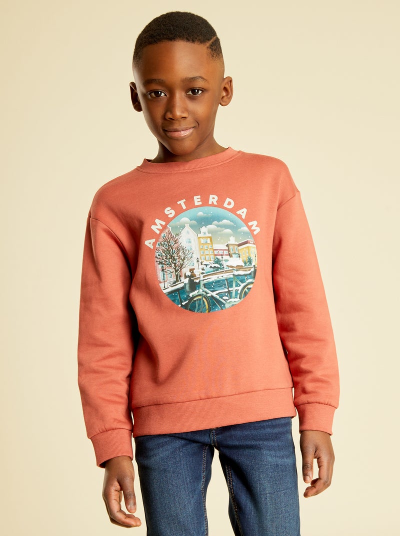 Sudadera de felpa ROJO - Kiabi