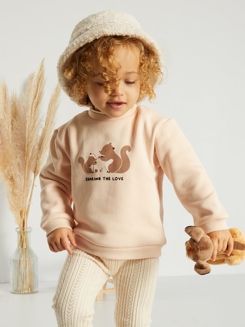 Sudadera de felpa ROSA - Kiabi