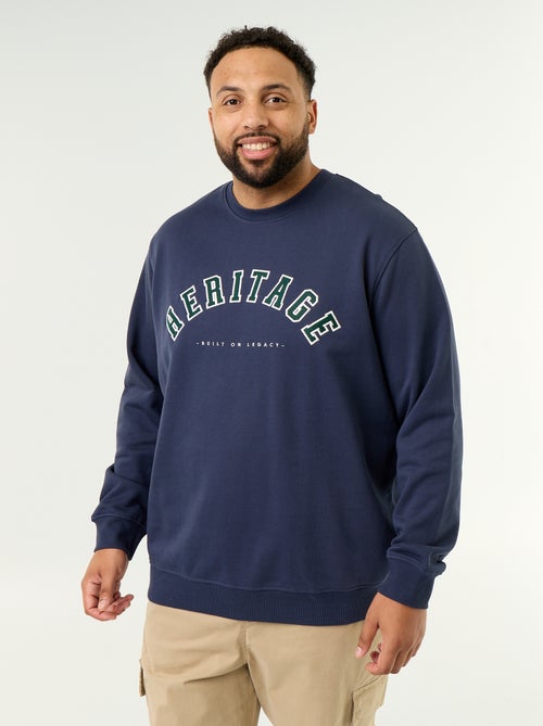 Sudadera de felpa sin perchar con estampado - Kiabi
