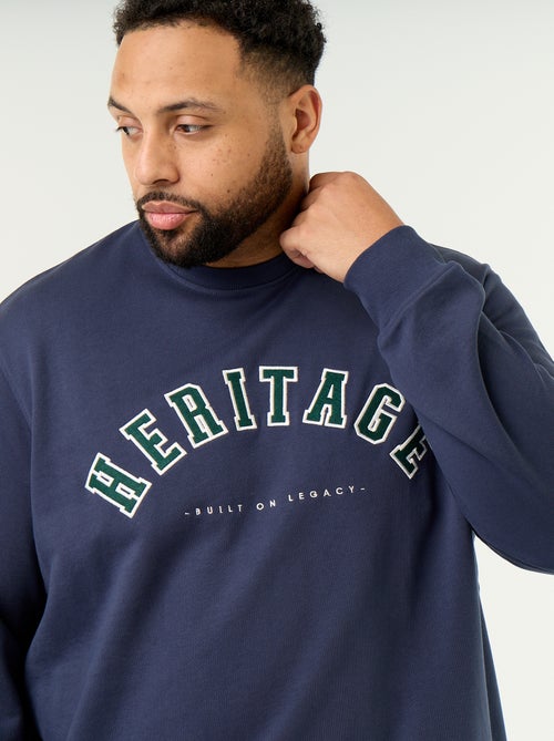 Sudadera de felpa sin perchar con estampado - Kiabi