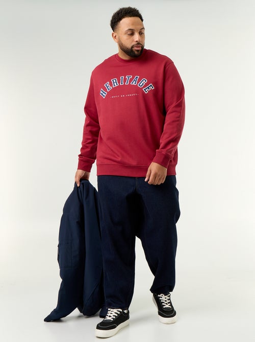 Sudadera de felpa sin perchar con estampado - Kiabi