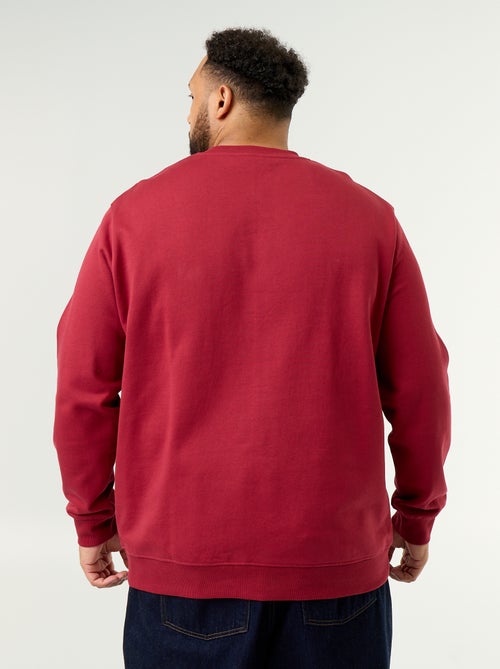 Sudadera de felpa sin perchar con estampado - Kiabi