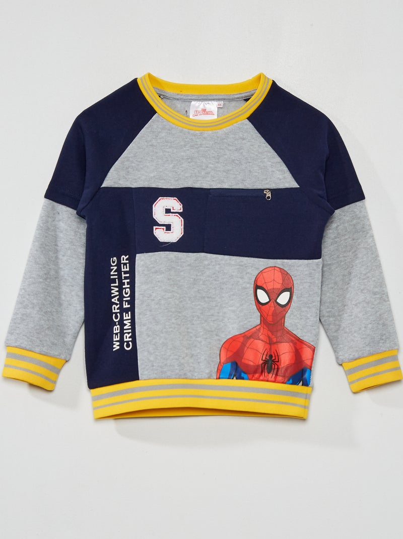 Sudadera de felpa 'Spider-Man' gris - Kiabi