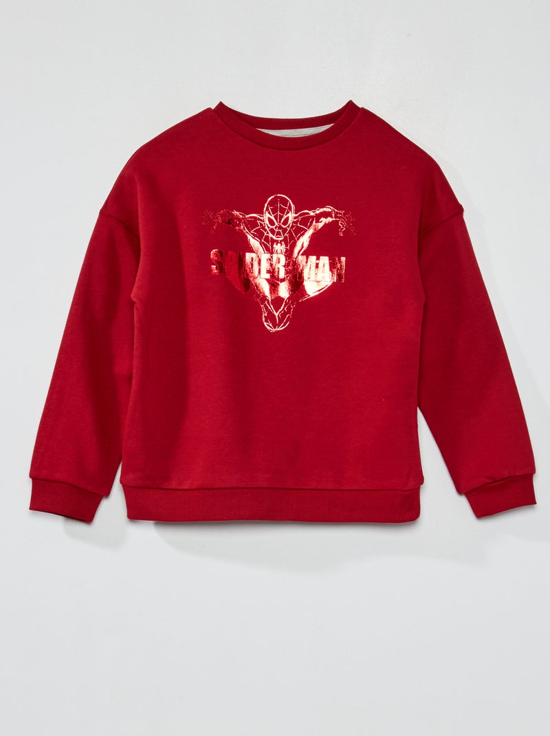 Sudadera de felpa 'Spider-Man' 'Marvel' ROJO - Kiabi