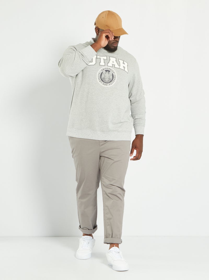 Sudadera de felpa 'UTAH' GRIS - Kiabi