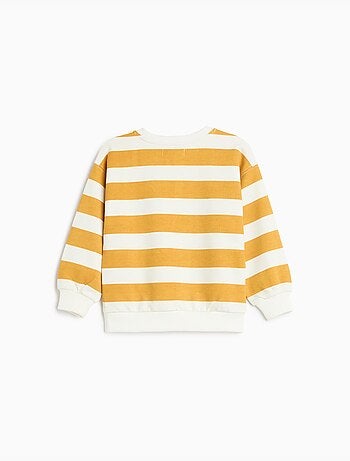 Sudadera de felpuenta de rayas, mo fashion