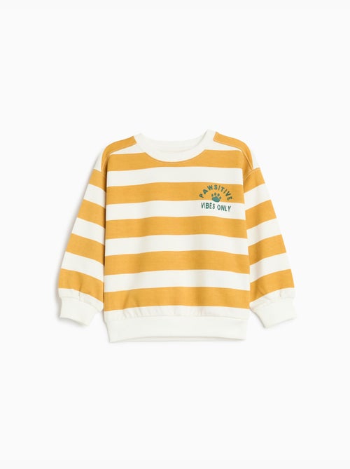 Sudadera de felpuenta de rayas, mo fashion - Kiabi