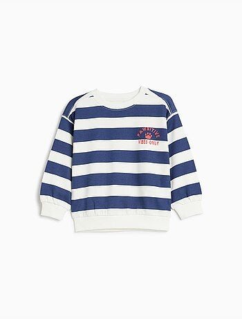 Sudadera de felpuenta de rayas, mo fashion