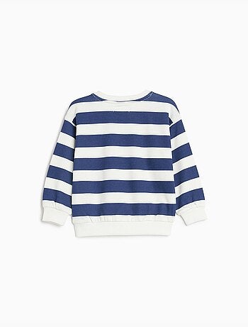 Sudadera de felpuenta de rayas, mo fashion