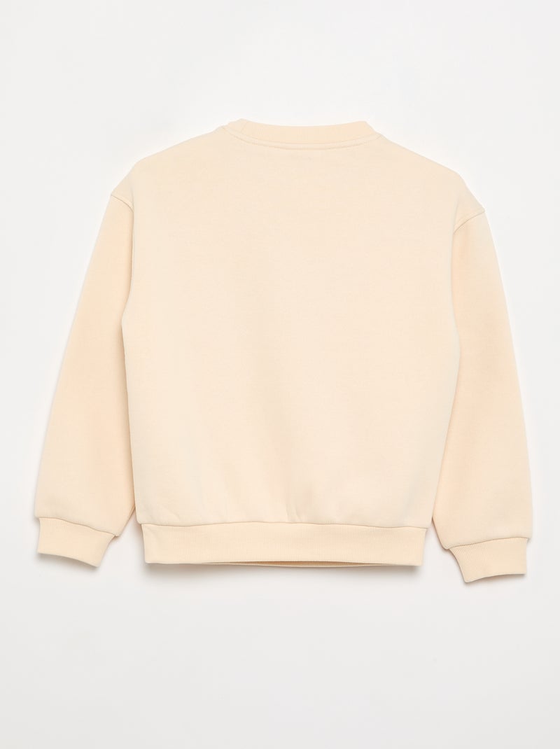 Sudadera de forro polar Blanco - Kiabi