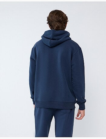 Sudadera de forro polar estampado, mo fashion