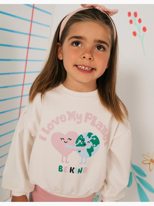 Sudadera de forro polar estampado, mo fashion - Kiabi Sudadera de forro polar estampado, mo fashion - Kiabi