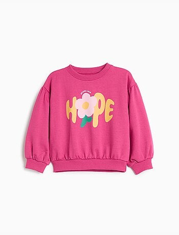 Sudadera de forro polar estampado, mo fashion