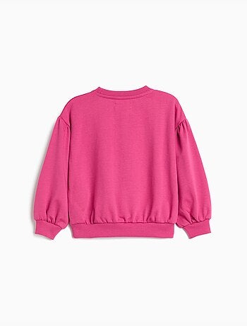 Sudadera de forro polar estampado, mo fashion