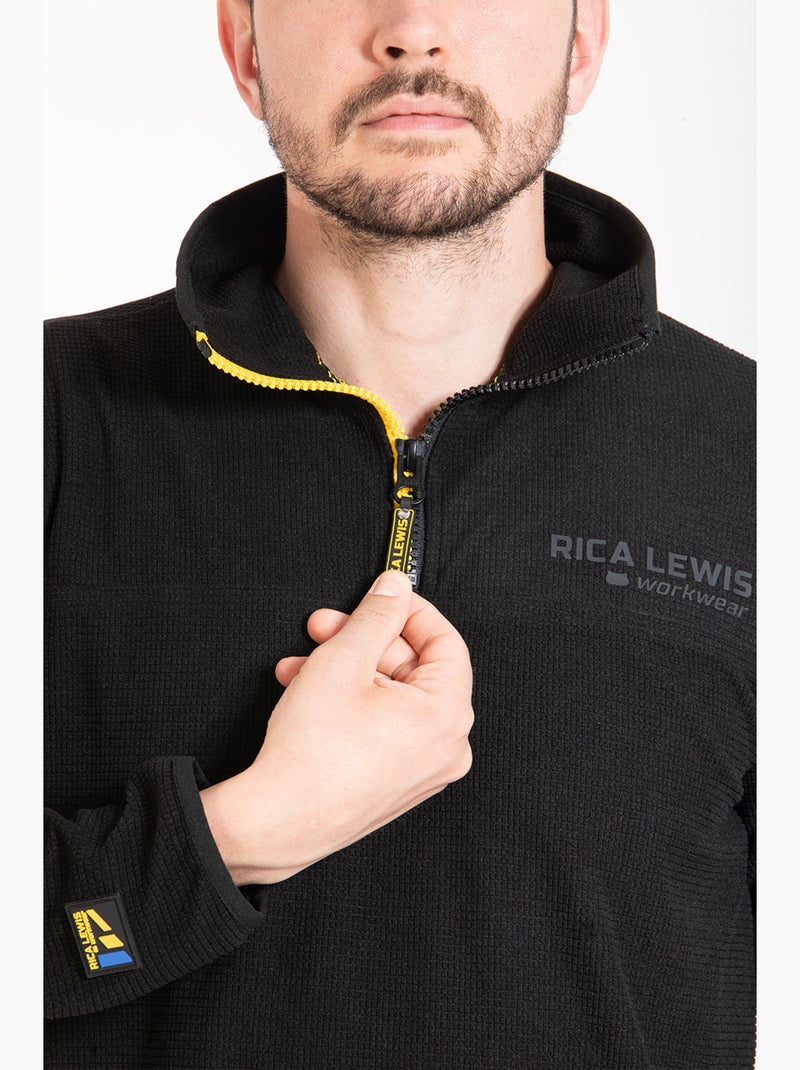 Sudadera de forro polar gofre WISP 'Rica Lewis' Negro - Kiabi