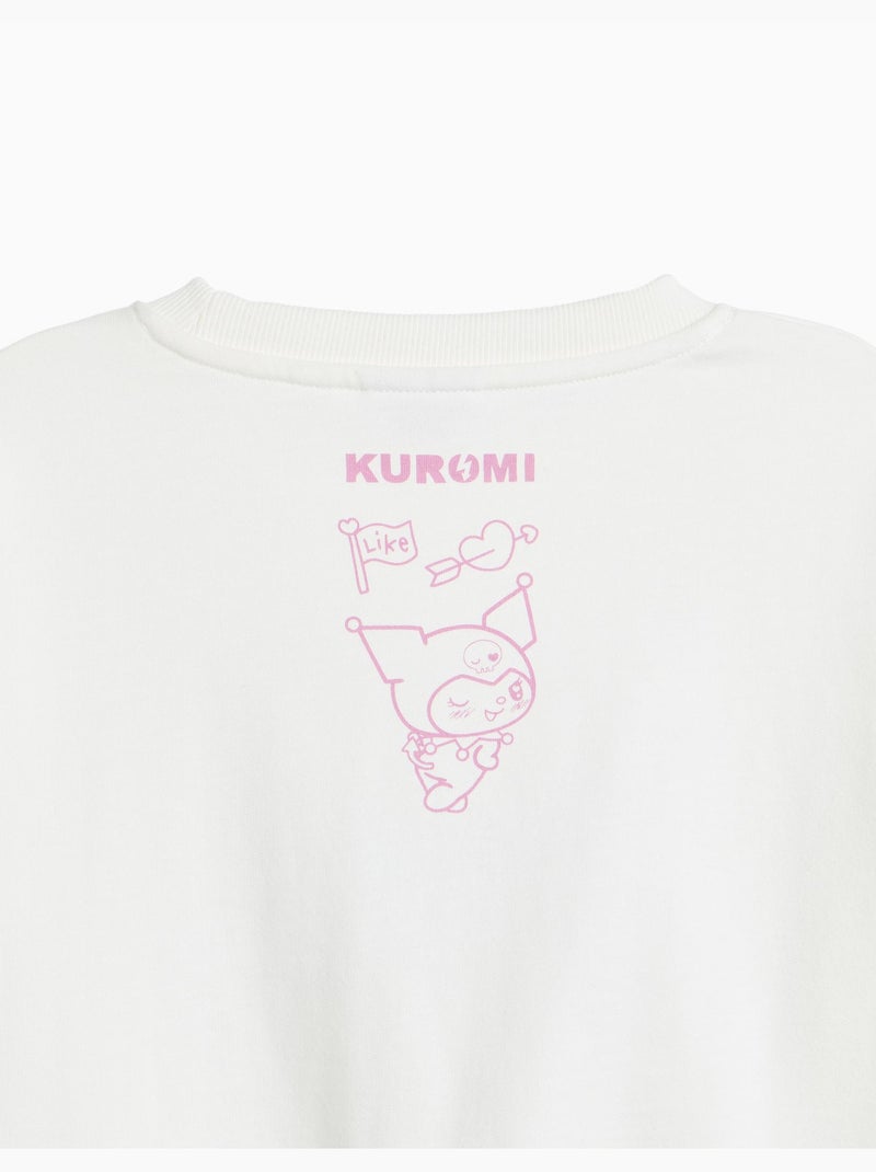 Sudadera de forro polar 'kuromi', mo fashion Blanco - Kiabi