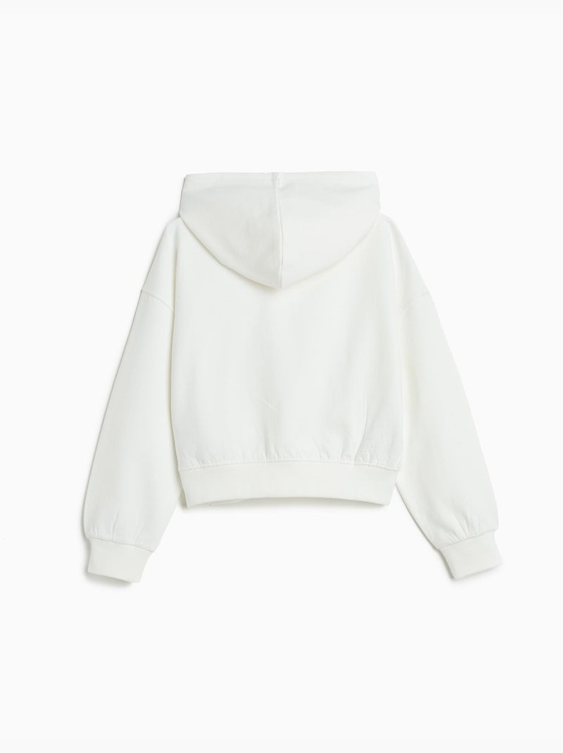 Sudadera de forro polar, MO Fashion Blanco - Kiabi