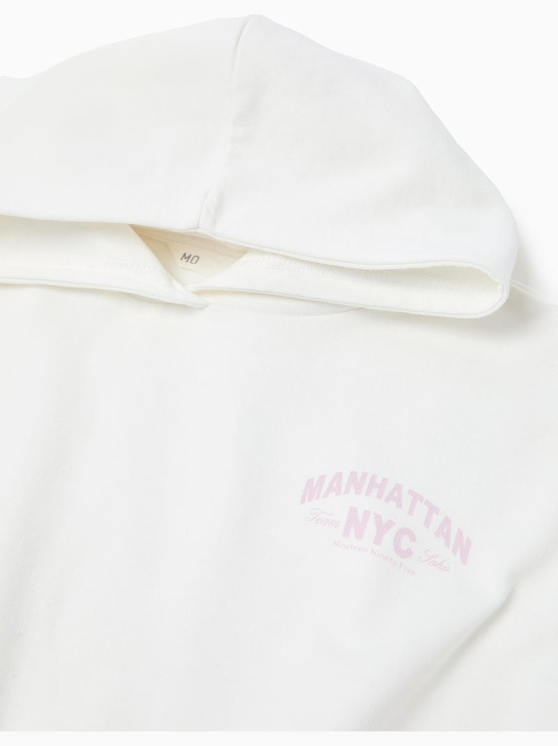 Sudadera de forro polar, MO Fashion Blanco - Kiabi