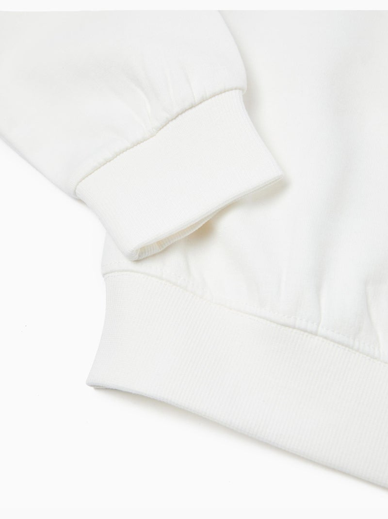 Sudadera de forro polar, MO Fashion Blanco - Kiabi