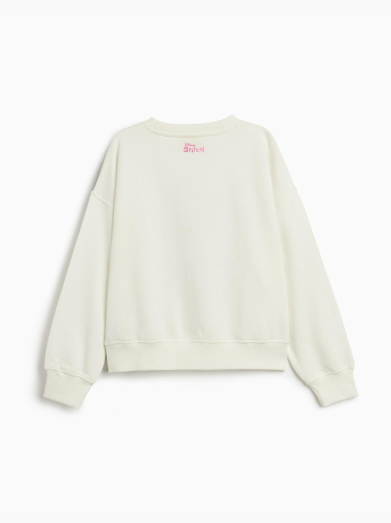 Sudadera de forro polar "Stitch" ©de Disney, MO Fashion Blanco - Kiabi