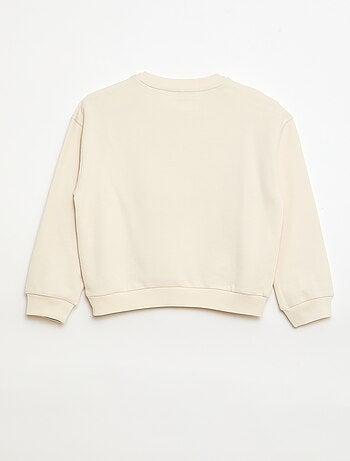 Sudadera de French Terry con estampado frontal