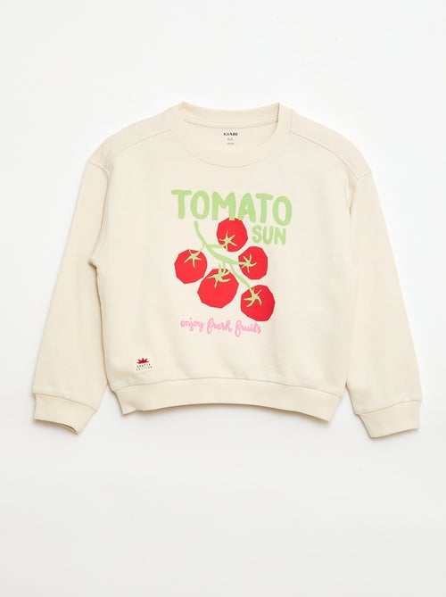 Sudadera de French Terry con estampado frontal - Kiabi Sudadera de French Terry con estampado frontal - Kiabi