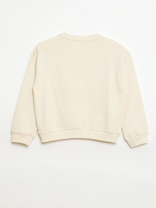 Sudadera de French Terry con estampado frontal - Kiabi Sudadera de French Terry con estampado frontal - Kiabi
