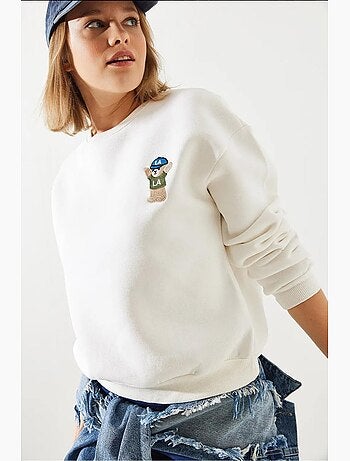 Sudadera de hilo bordado lucci