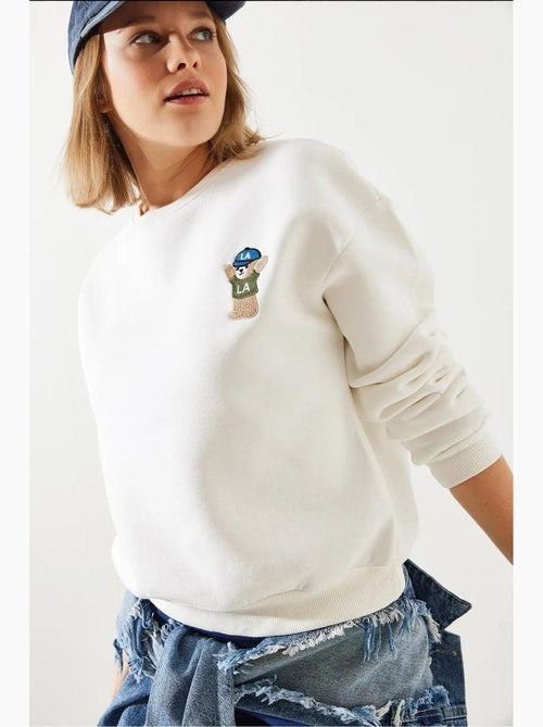 Sudadera de hilo bordado lucci - Kiabi