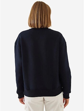 Sudadera de hilo cepillado con cuello redondo y detalle de corazón estampado lucci