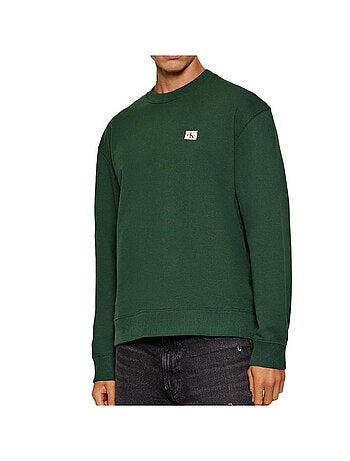 Sudadera de Hombre Calvin Klein Jeans con Insignia de Felpa