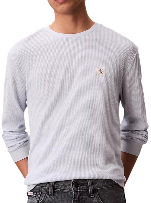 Sudadera de hombre calvin klein jeans con insignias waffle - Kiabi Sudadera de hombre calvin klein jeans con insignias waffle - Kiabi