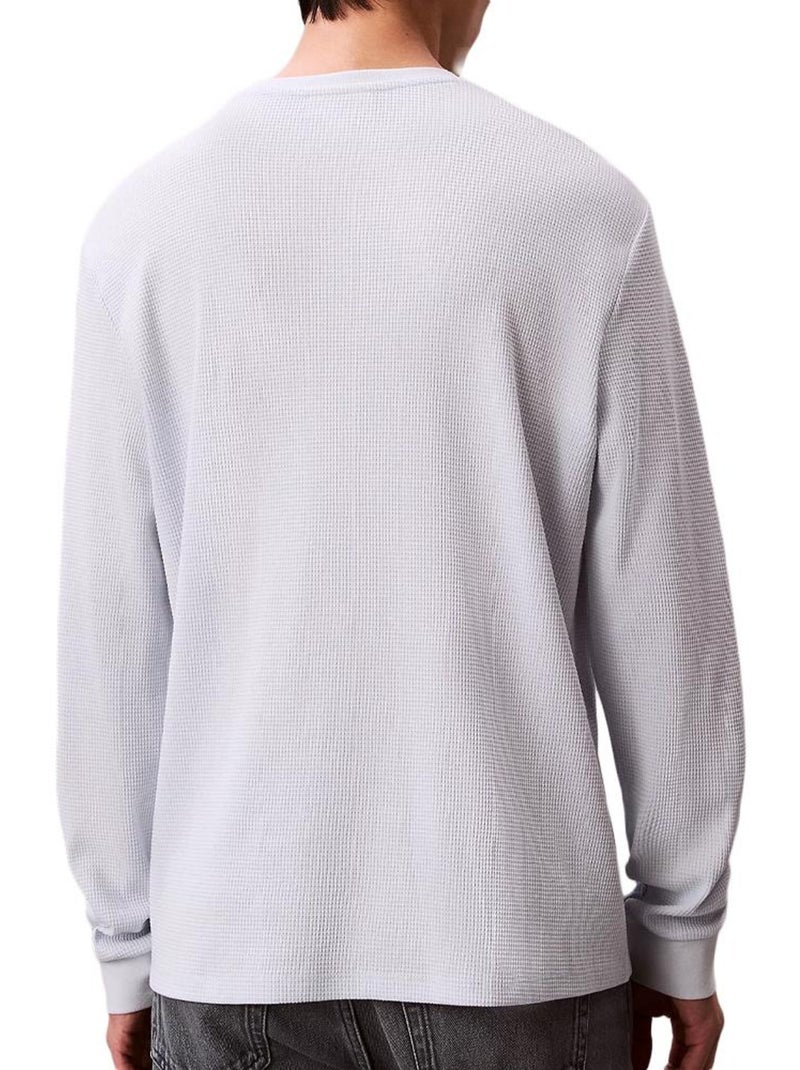 Sudadera de hombre calvin klein jeans con insignias waffle Blanco - Kiabi