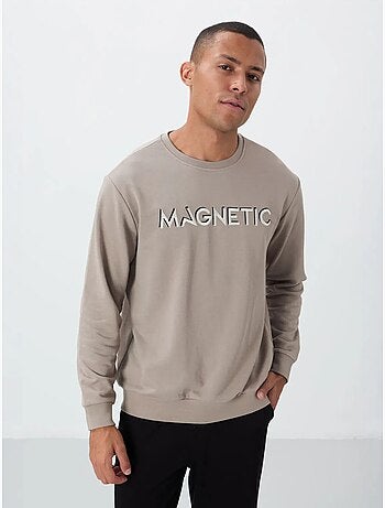 Sudadera de hombre con estampado y cuello redondo tommy
