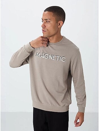 Sudadera de hombre con estampado y cuello redondo tommy