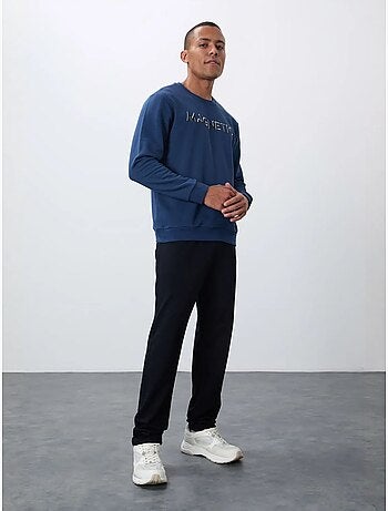 Sudadera de hombre con estampado y cuello redondo tommy