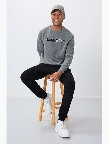 Sudadera de hombre con estampado y cuello redondo tommy