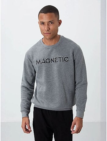 Sudadera de hombre con estampado y cuello redondo tommy