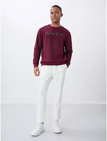 Sudadera de hombre con estampado y cuello redondo tommy