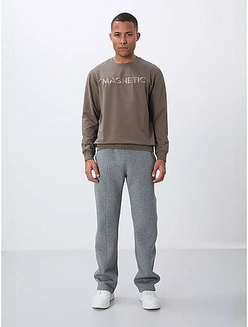 Sudadera de hombre con estampado y cuello redondo tommy