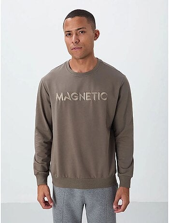 Sudadera de hombre con estampado y cuello redondo tommy