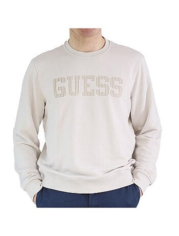 Sudadera Guess de Hombre con Cuello Redondo de Forro Polar